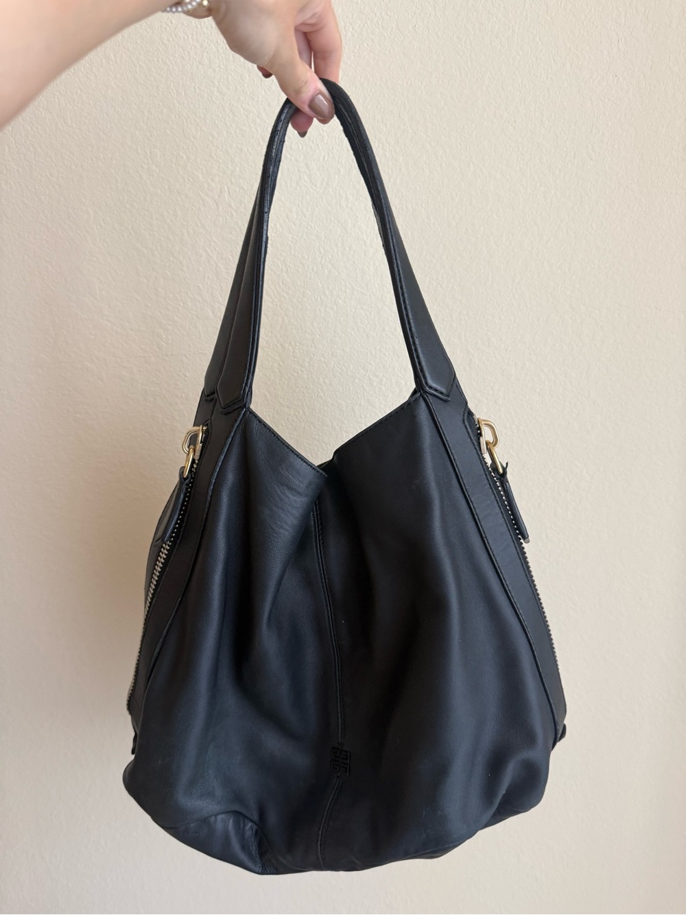 Classic Black givenchy Leather Hobo Bag - Women's Shoulder Tote